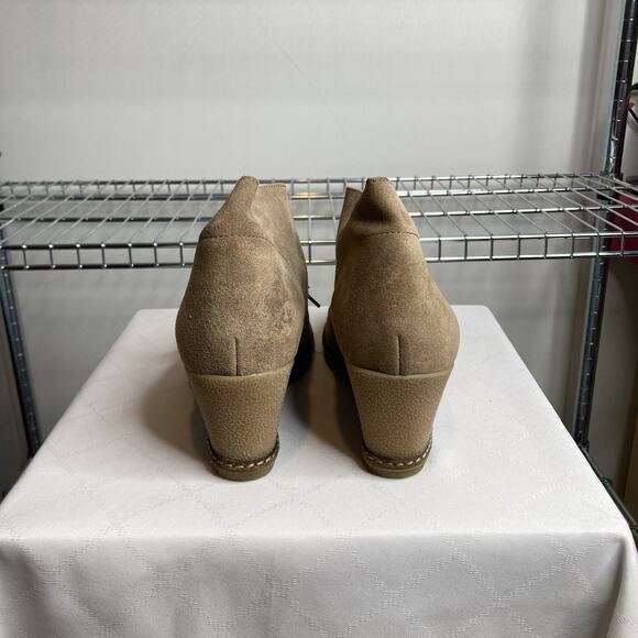 J.Crew Women's Beige‎ MacAlister Wedge Boots Size 10 Preppy Neutrals Coastal - Picture 7 of 7